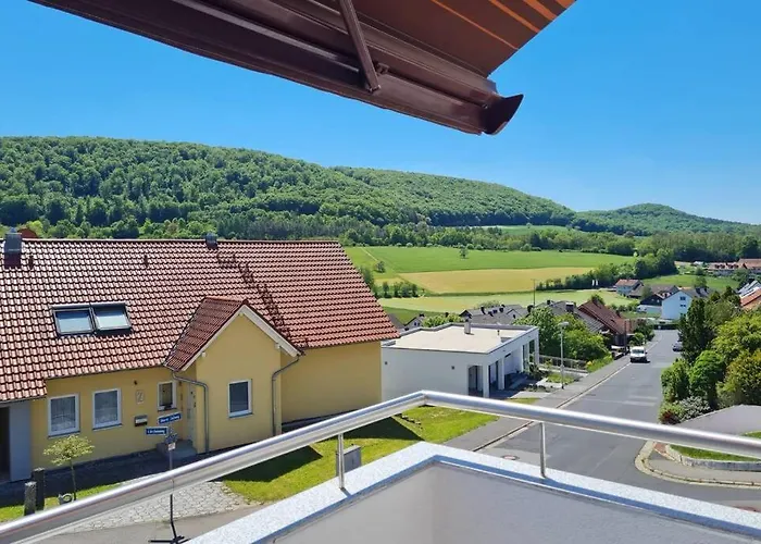 Fraenkische Rhoen Mit Bergblick ツ شقة *